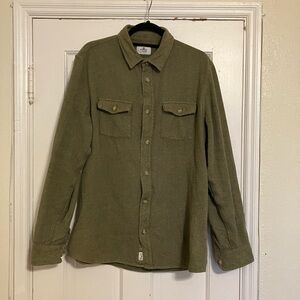 Marine Layer Men's Sage Green Shirt Jacket